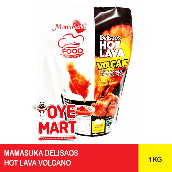 MAMASUKA DELISAOS HOT LAVA VOLCANO 1KG/SAUS SAMBAL PEDAS