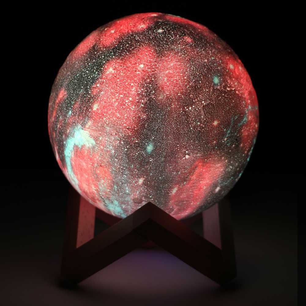 Bergaransi ! Coquimbo Lampu Tidur 3D Printed Moon Night Light Table Lamp - 3DPSL