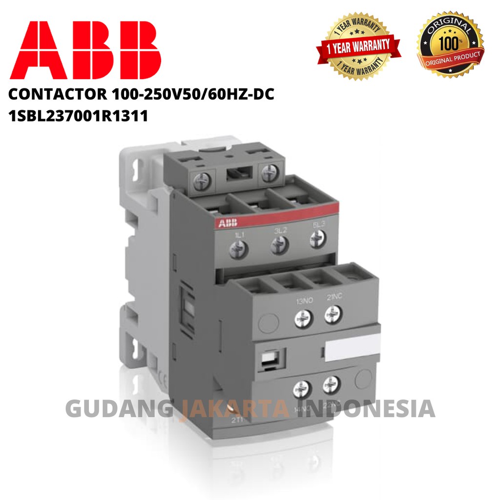 ABB AF26-30-11-13 100-250V50/60HZ-DC Contactor 1SBL237001R1311