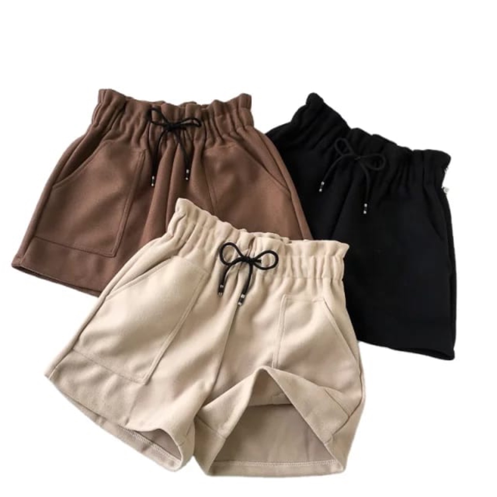 Celana Pendek Wanita Remaja/Dewasa Hotpants Korean High waist Clana Hot pants Santai Harian Polos