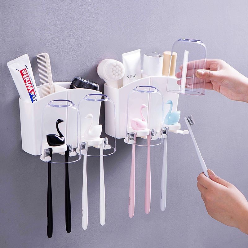 SET HOLDER SIKAT GIGI MOTIF SWAN