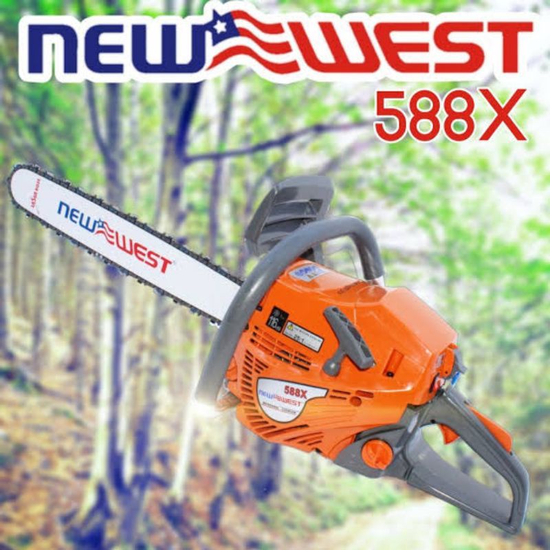 Mesin Chainsaw Senso Gergaji New West 588X 22 Inch