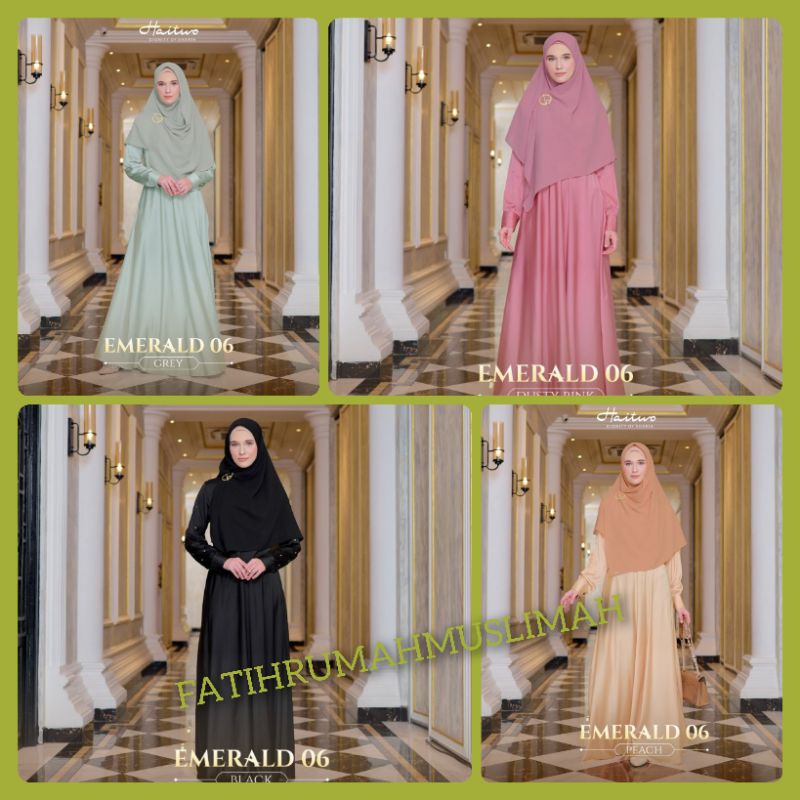 HAITWO// NEW / TERBARU / EMERALD 006 / EMERALD 06 / GAMIS HAIHAI / HAIHAI / HAITWO / GAMIS HAITWO / 