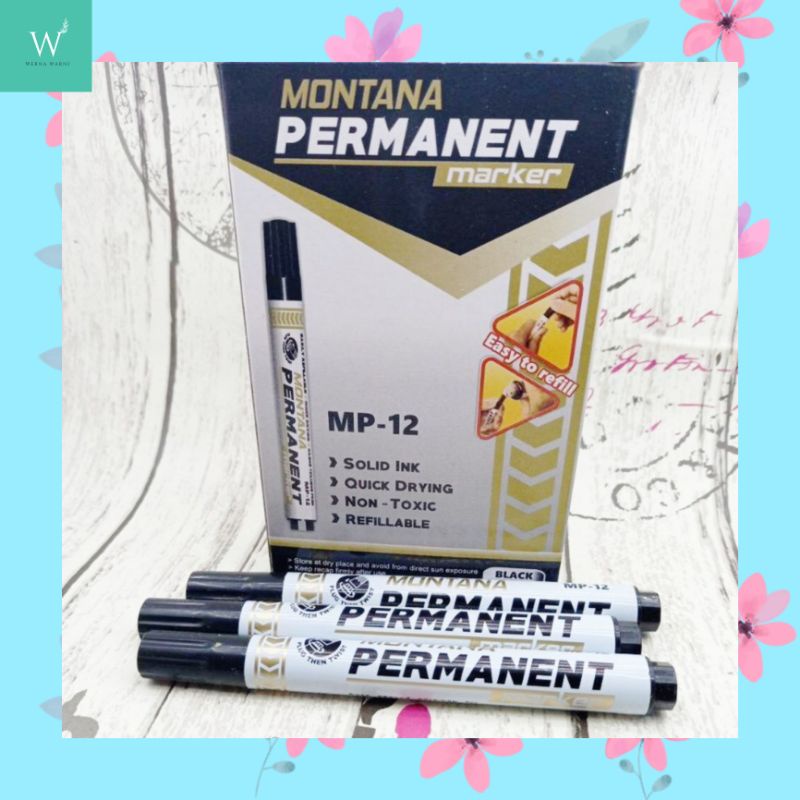 

SPIDOL MONTANA PERMANEN WARNA HITAM