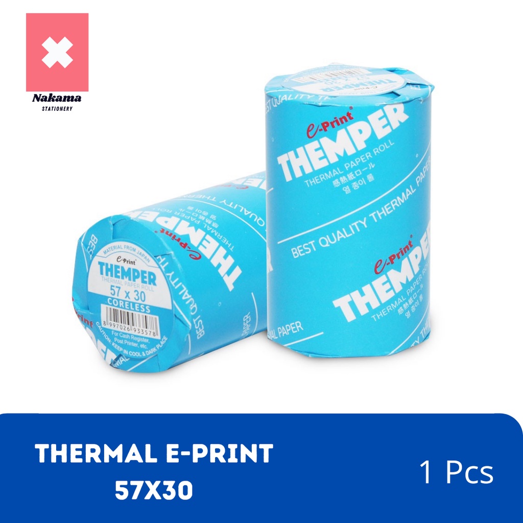

Kertas Thermal Paper E-Print 57x30 mm Kertas Roll Kasir