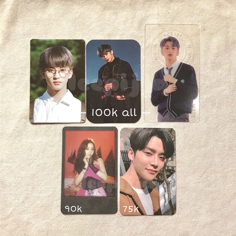 mark pc, jisoo kill this love pc, rowoon l’amitie photobook photocard