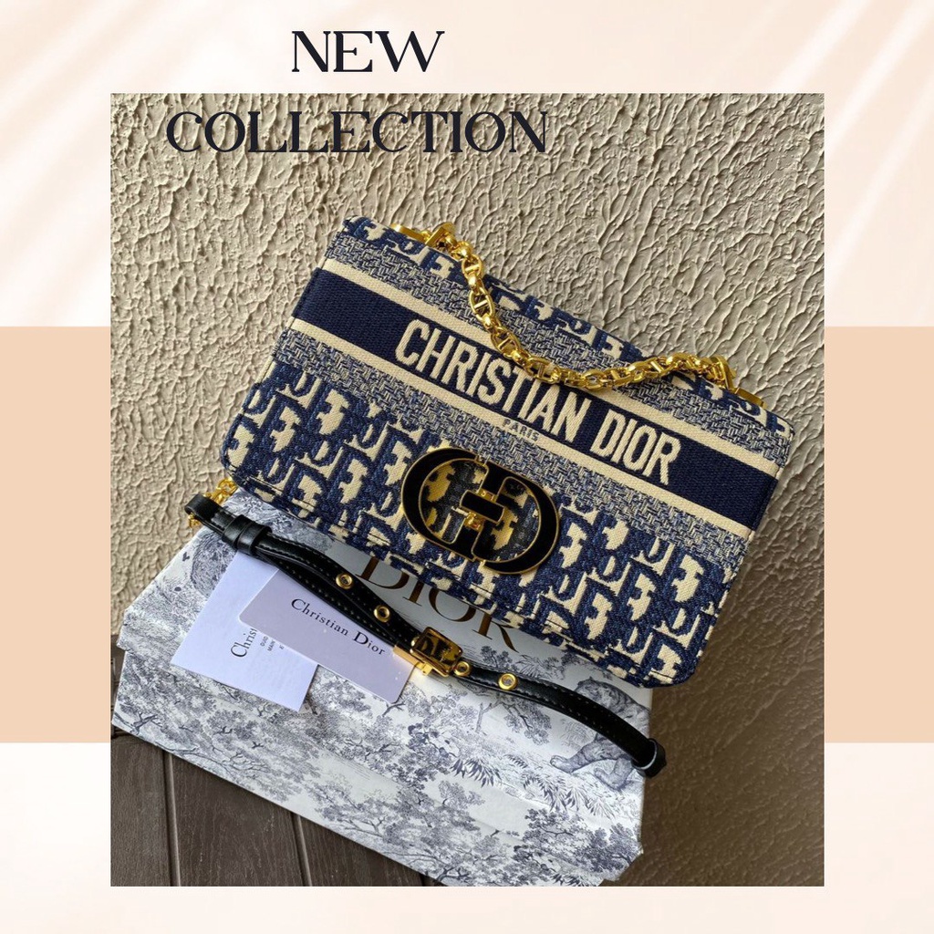 Tas Selempang DR Caro Canvas Olique Jacquard Wanita Perempuan Cewek Cewe Sling Bahu Shoulder Bag Bra