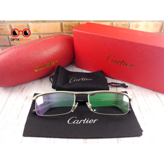 Frame Kacamata Cartier Half Frame Grade Super Premium