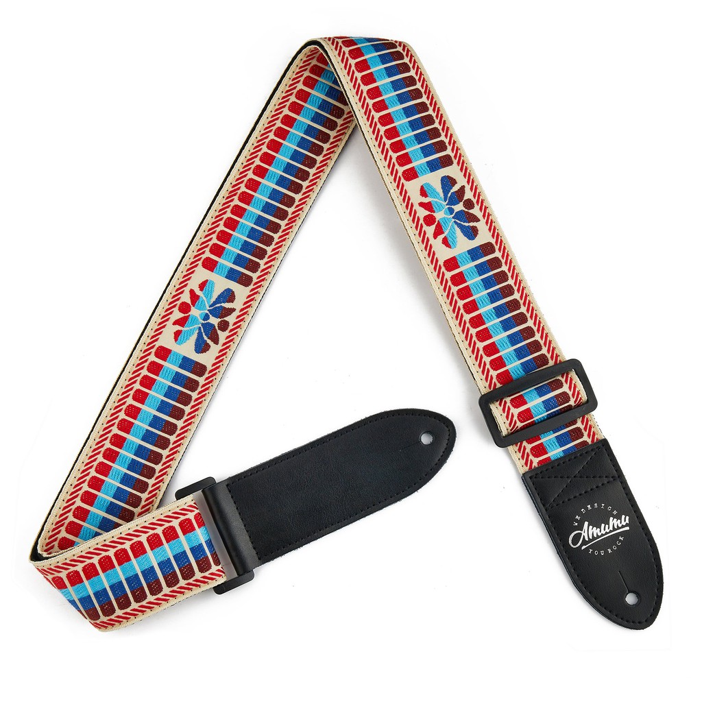 Amumu CO29J Strap Gitar motif Woven Color Stripe