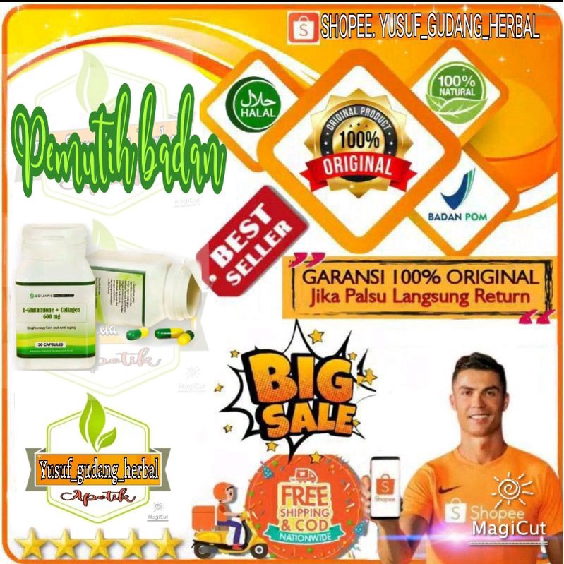 L-GLUTATHIONE 600mg + COLLAGEN (Premium)