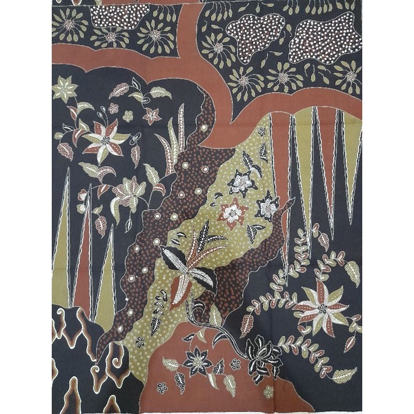 Batik abstrak hijau muda