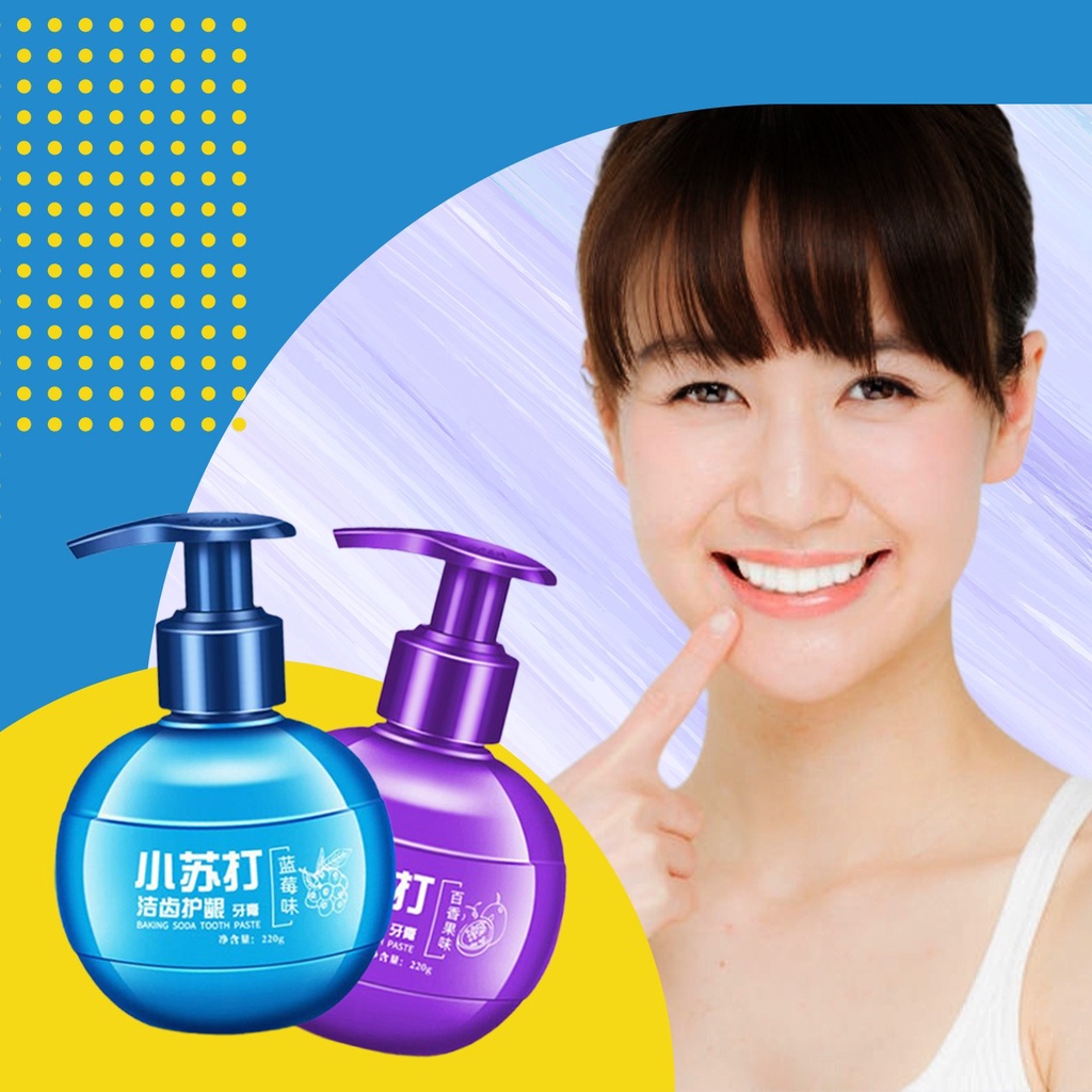 BAKING SODA TOOTHPASTE / ODOL VIRAL / ODOL PEMUTIH GIGI  penghilang plak gigi ajaib