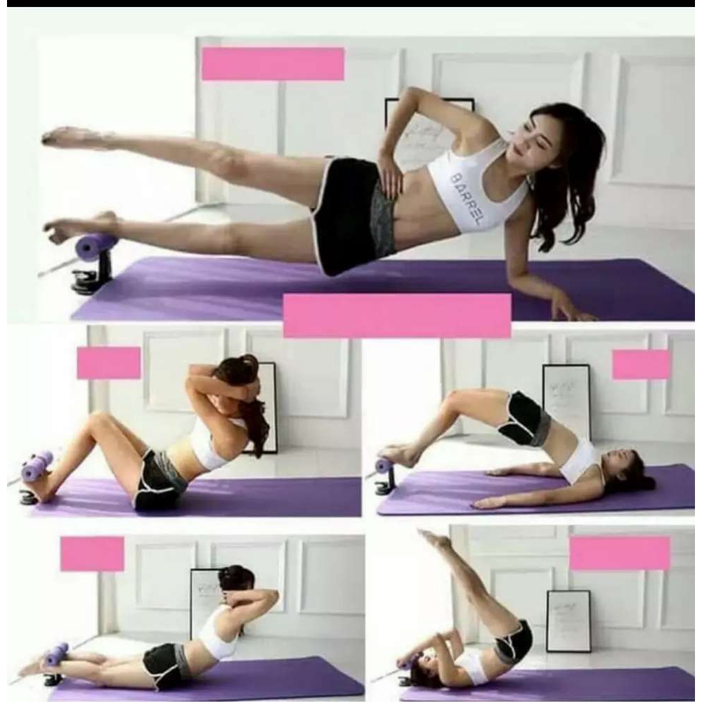 [KUKE] Yoga Sit Up Bench Fitness Gym Alat Bantu Olahraga Penahan Pegangan-7