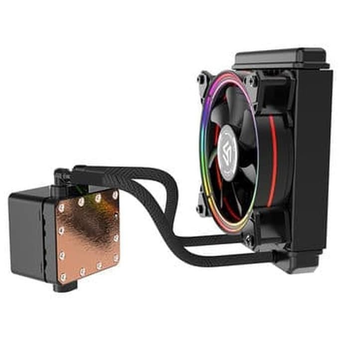 Alseye CPU Cooler Fan Halo H120 Liquid Cooler Fan RGB