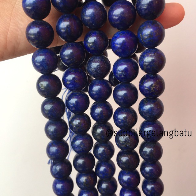 Limited edition Premium Lapiz lazuli rencengan termurah 14mm bahan beads supplier aksesoris fashion