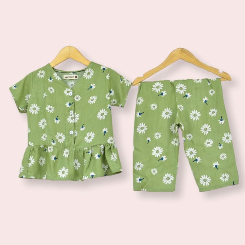 SUGARLOAF - NAURA SET - Setelan anak/Baju Bayi/Baby Wear/Daily Wear/Katun Rayon/Setelan Celana Panja