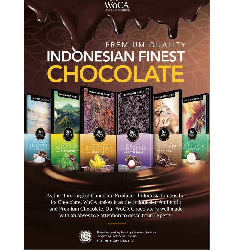 

STAR WoCA Premium Chocolate Bar - Cokelat Batang Rasa Original - 90 gram