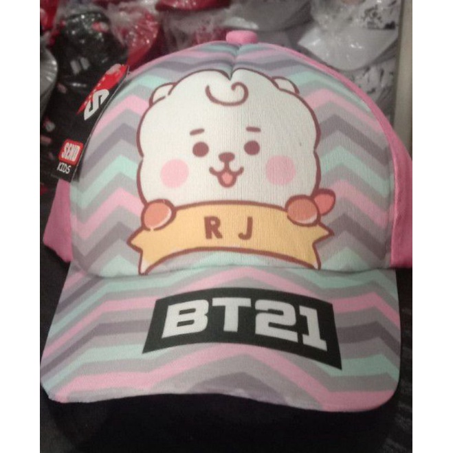 Topi Baseball Anak Perempuan Topi Karakter Topi KPOP Topi BT21 BTS