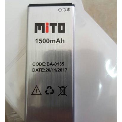 Baterai Mito A17 BA 00135 1500mah / 2400mah Original