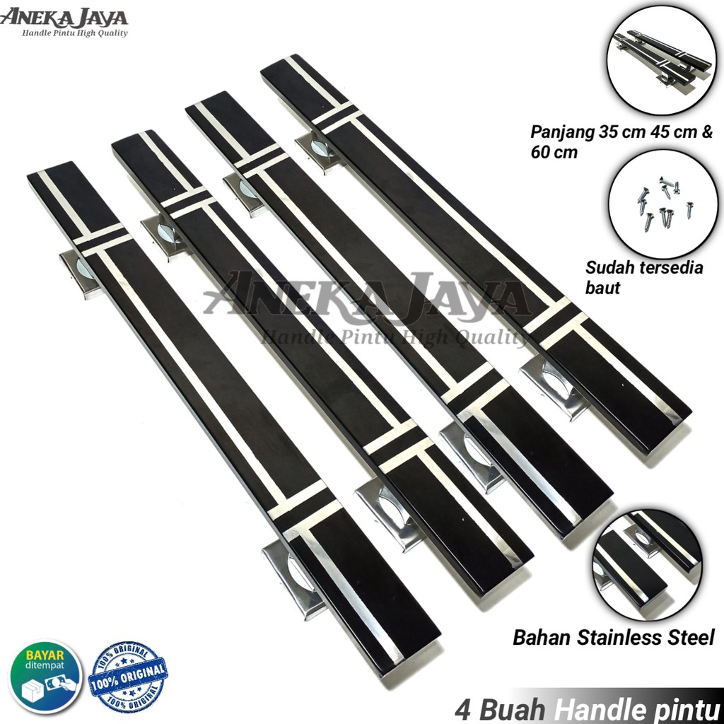 4 Buah handle pintu rumah panjang 35 cm 45 cm 60 cm / Gagang pintu rumah / Tarikan pintu murah