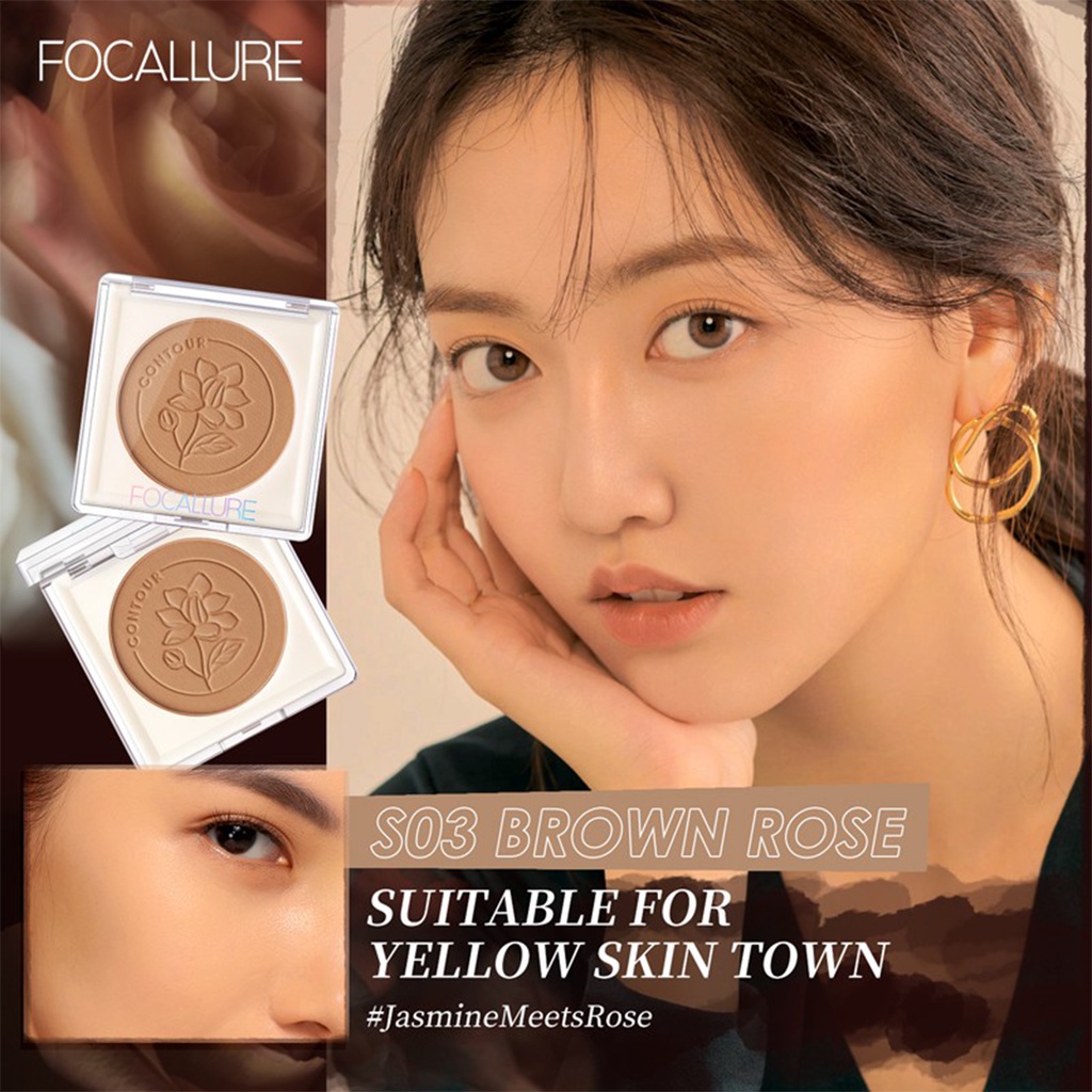 ❤ BELIA ❤ FOCALLURE Chocolate Soleil Matte Bronzer FA233 | Full Coverage Creamy Contour #JasmineMeetsRose | Smooth Texture | BPOM