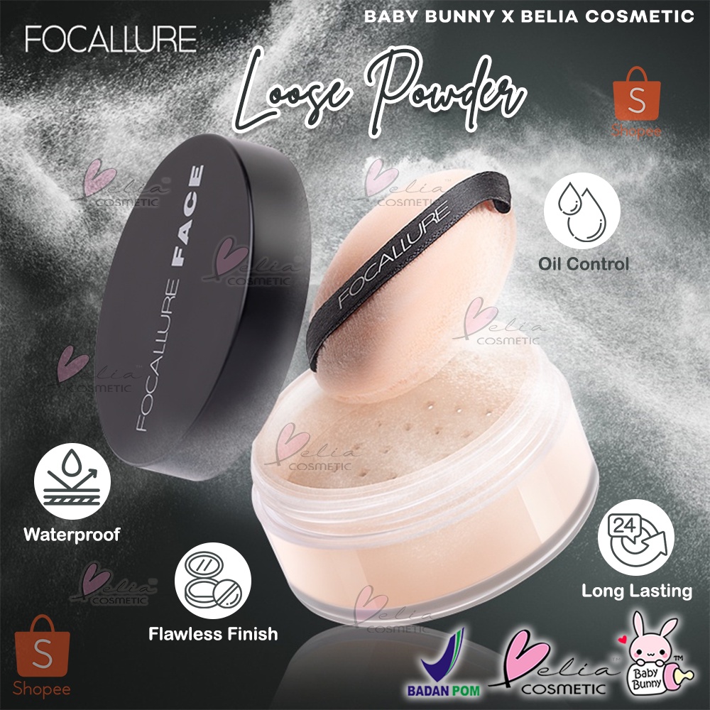 ❤ BELIA ❤ FOCALLURE Setting Powder FA15 | Loose Powder | Bedak Tabur | 3 Colours | BPOM