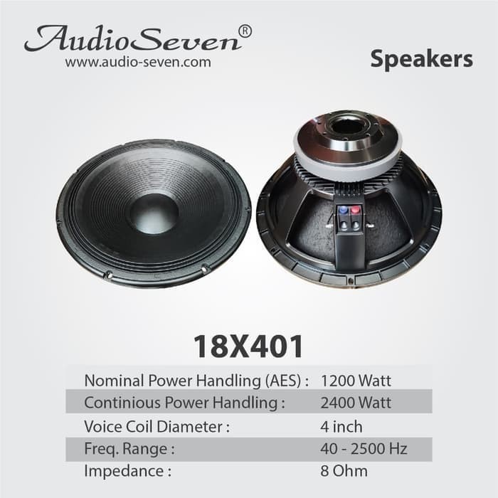 Komponen Componen Speaker Audio Seven 18X401 Original