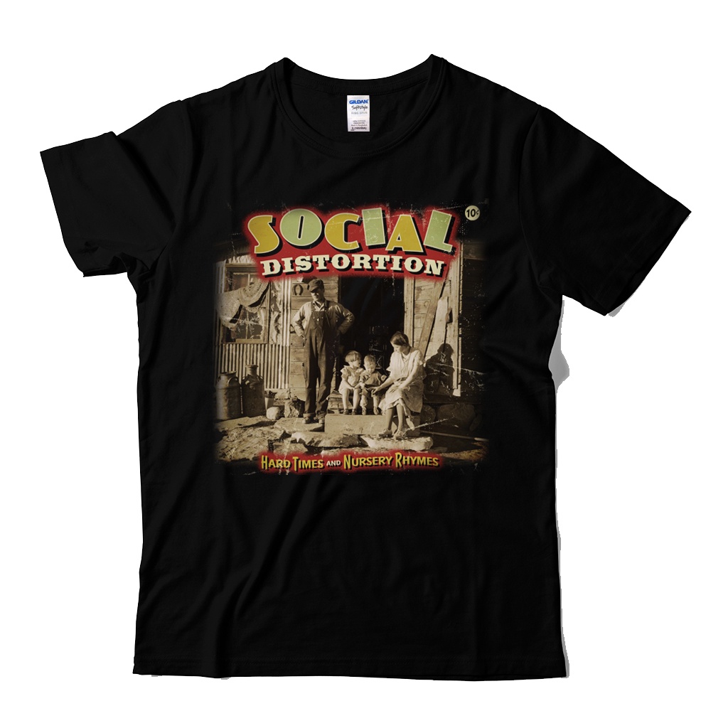 Social Distortion Hard Times and Nursery Rhimes Kaos Band merch