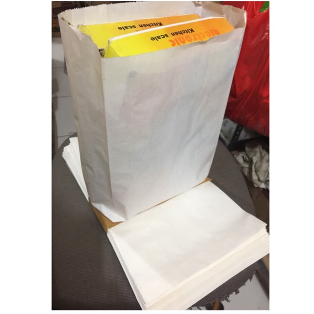 Paper Bag Uk. 32x19.5+10 cm (Isi 10 Pcs) Kantong Kertas Besar untuk Makanan