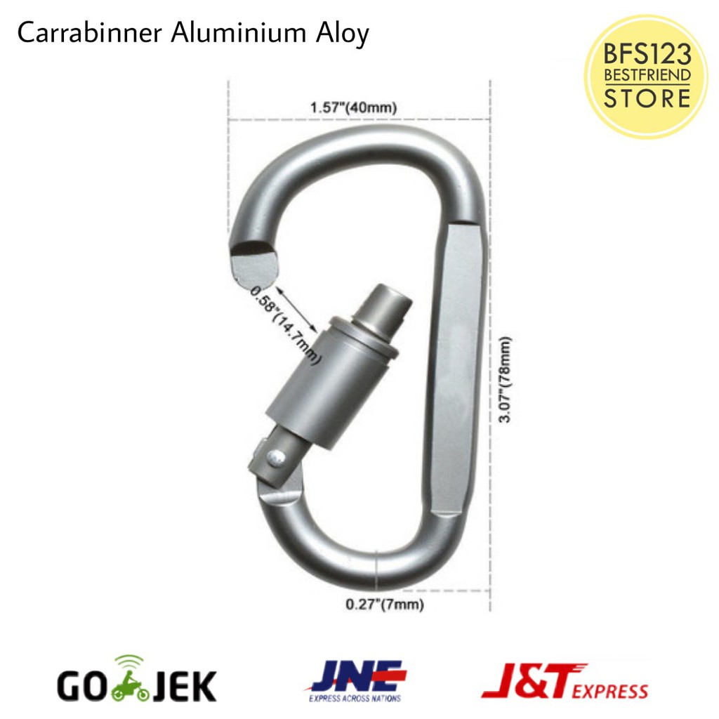 Carabinner - Carrabinner Aluminium Aloy