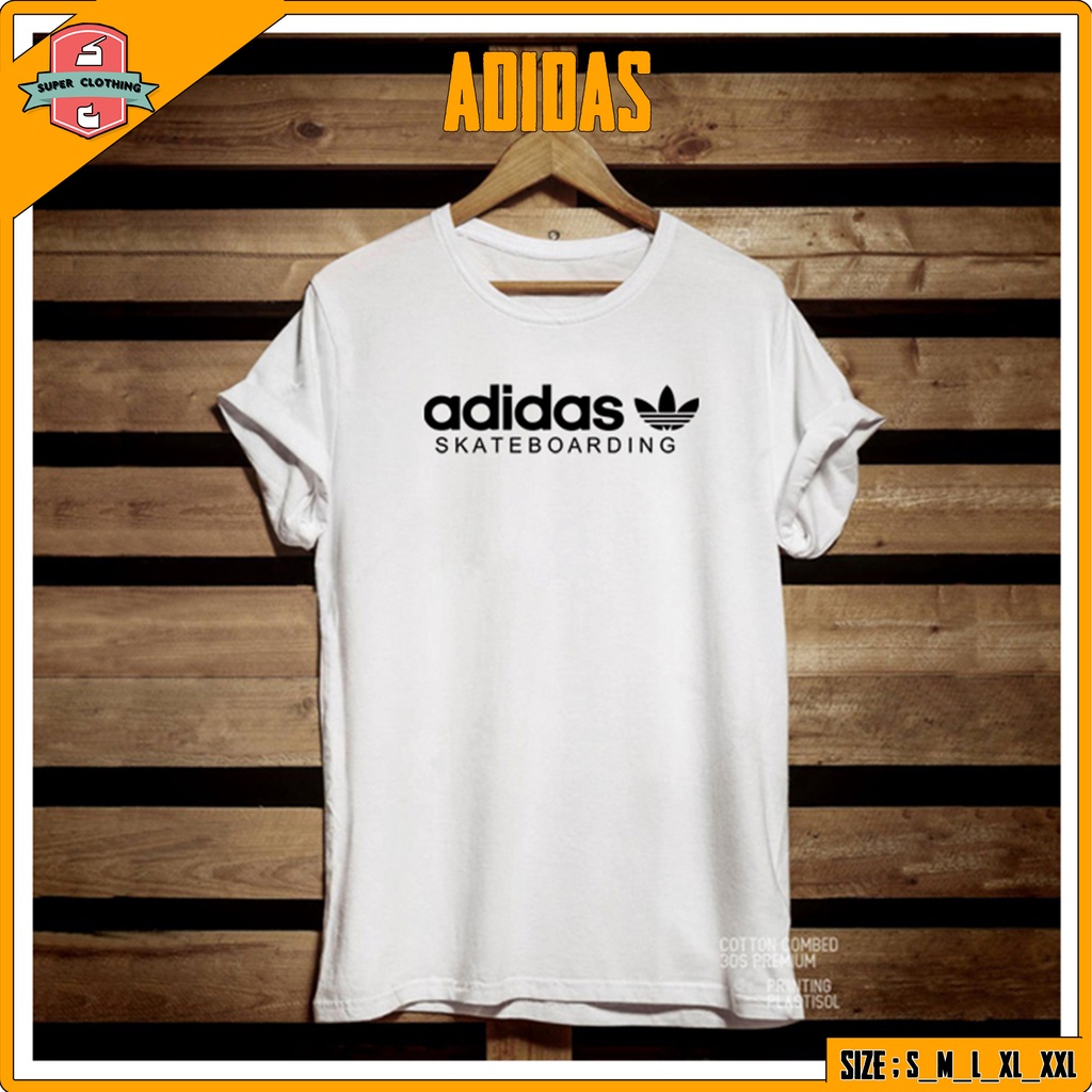 KAOS ADIDAS - T-SHIRT ADIDAS - KAOS DISTRO ADIDAS - KAOS KATUN ADIDAS - BAJU ADIDAS SKATEBOARD