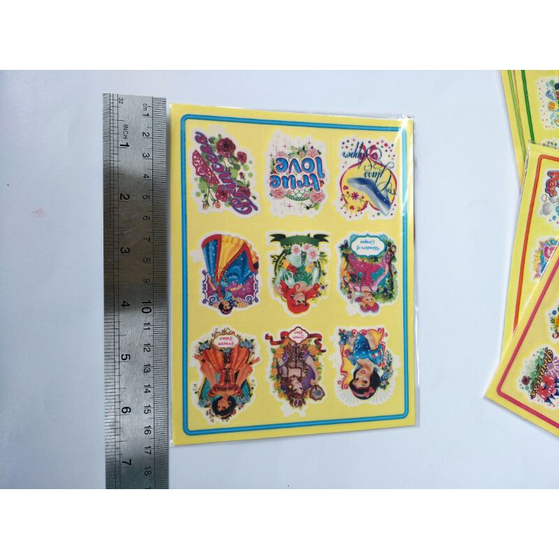 Mainan Stiker Gosok / Rugos Gambar Princess HK Frozen dkk Murah Lucu Mainan Anak Jadul