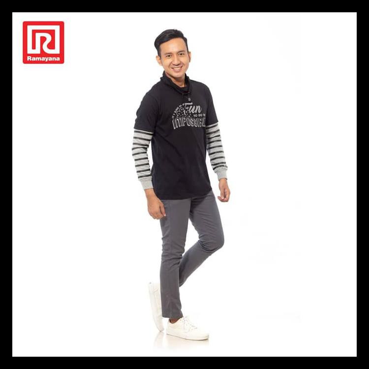 MANTAP RAMAYANA - RAF TSHIRT HOODIE TGN PJG (08027557) HITAM - HITAM, XL WAOWW