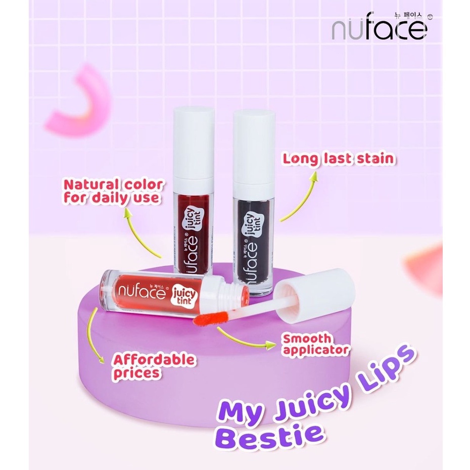 ⭐BAGUS⭐ NUFACE Juicy Tint | Liptint Lip Tint