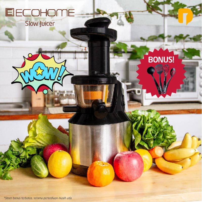 Jual Buat minuman sehat mudah dan sempurna dengan ECOHOME SLOW JUICER