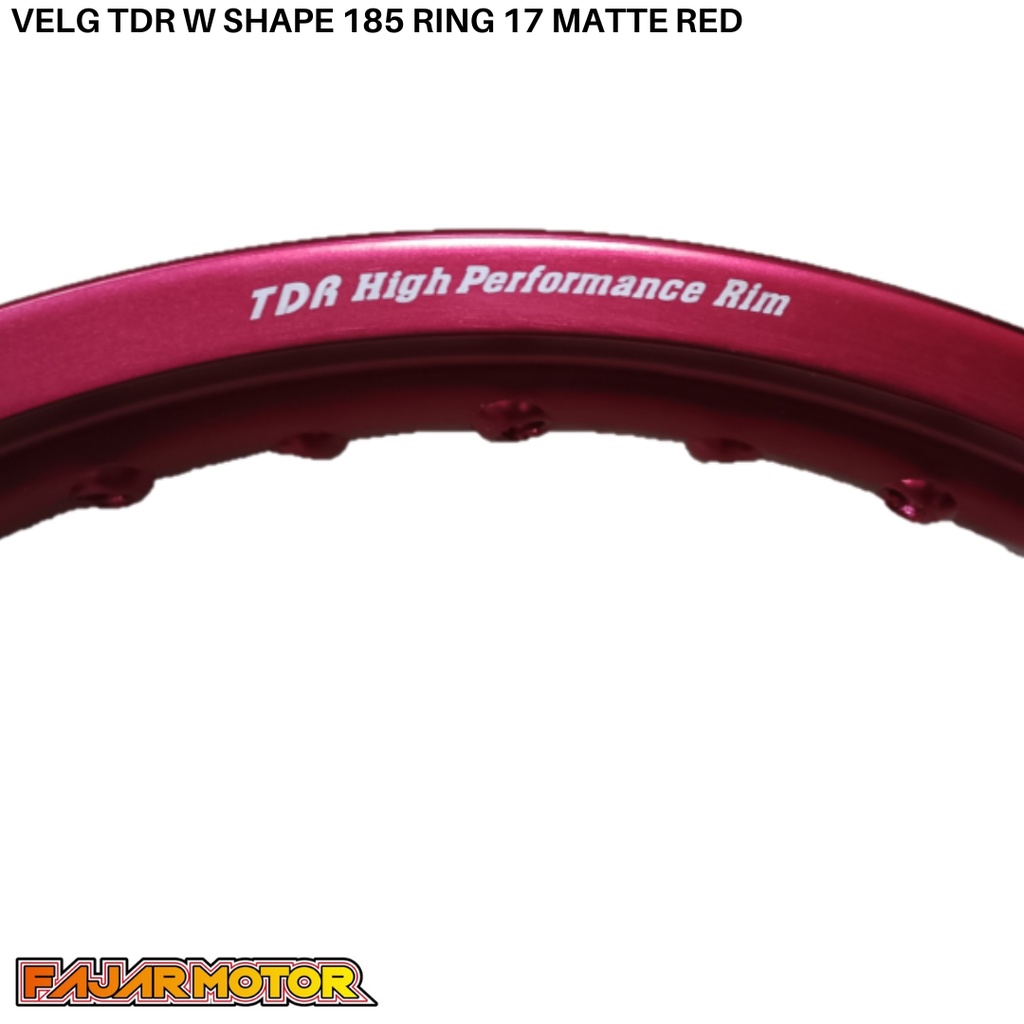 TDR RIM VELG W SHAPE 185 VELK PELEG RING 17 GOLD MATTE RED