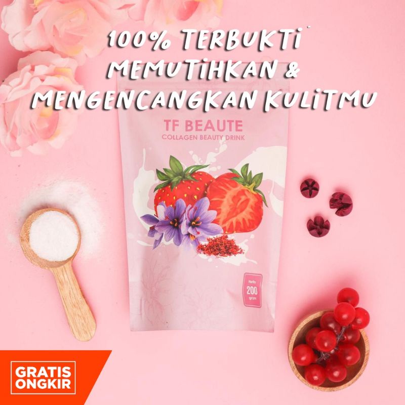 Tf Beauty Collagen Drink (200gr) - TF BEAUTE Collagen Memutihkan dan Mengencangkan Kulit