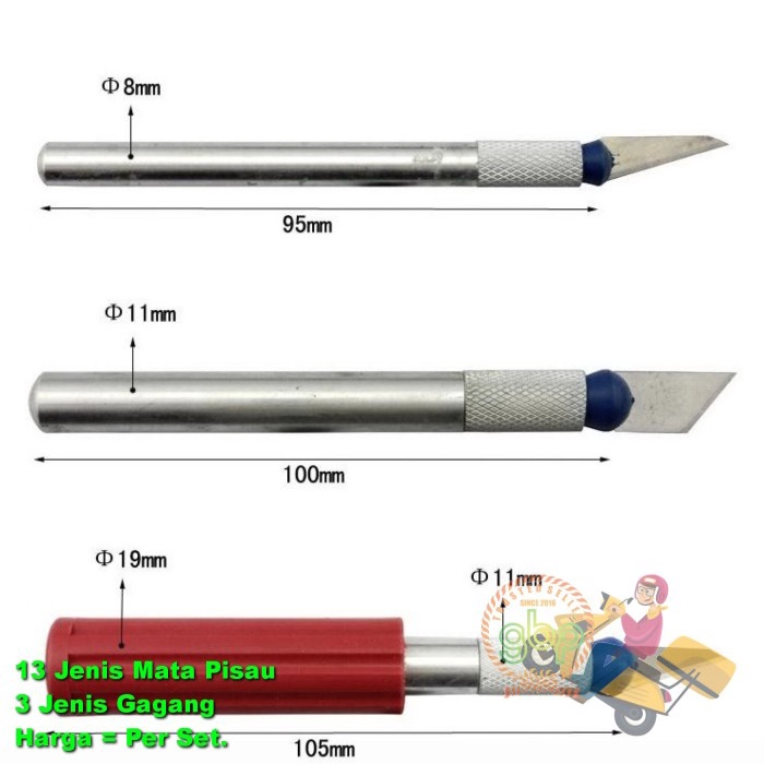 

UKIR-ALAT- KNIFEZER SET PISAU UKIR SENI 13 IN 1 CRAFTING KNIFE 3 HANDLE BESI KUAT -ALAT-UKIR.