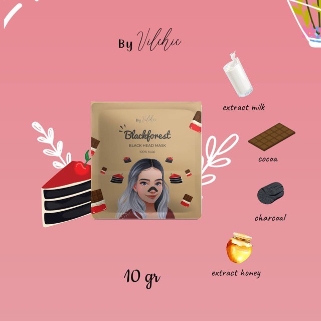 (FREE GIFT) MASKER KOMEDO GELATIN By VILCHIC 10GR