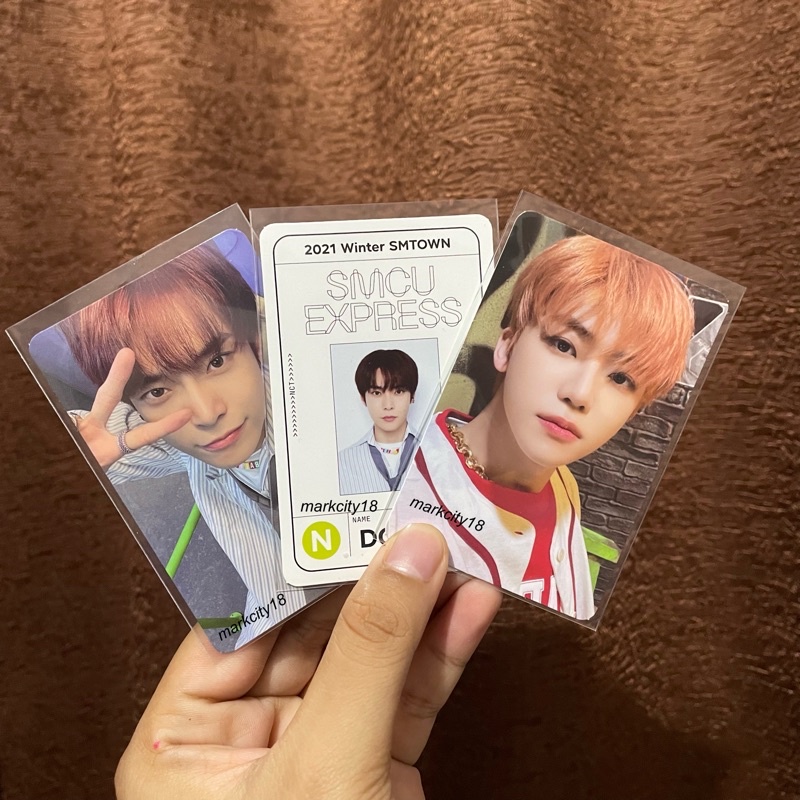 PC JAEMIN SELCA TRADING CARD UNIVERSE, NANA JERUK, PC DOYOUNG SMCU SMTOWN VER DAN PASSCARD DOYOUNG S