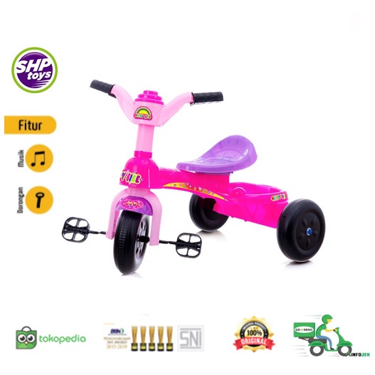 Sepeda Roda Tiga Mainan Anak SHP Tricycle HB 620 Sepeda Dorong Anak