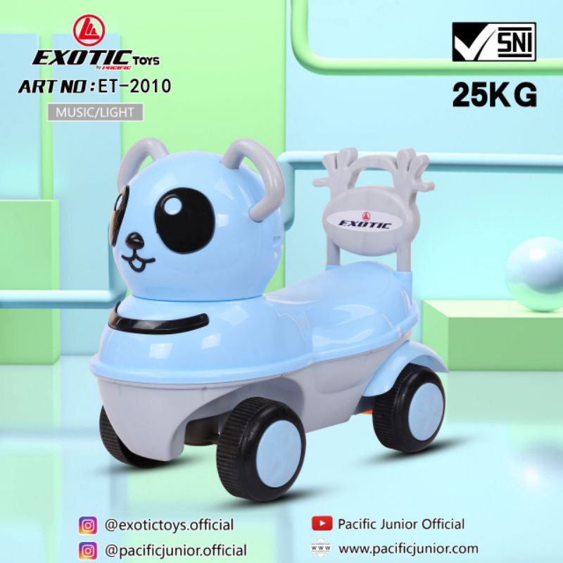 Exotic Mainan Anak Ride On Toys Push Car Karakter Panda - ET 2010 (Tersedia varian warna)