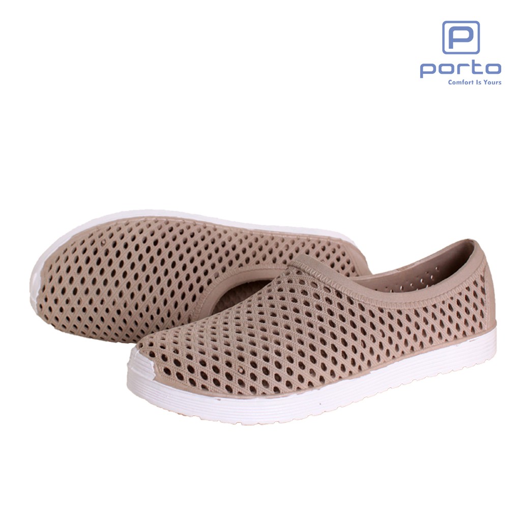 

Porto - Sepatu Wanita Korea Slip On Lubang Casual Nyaman Berkualitas Original 3025L