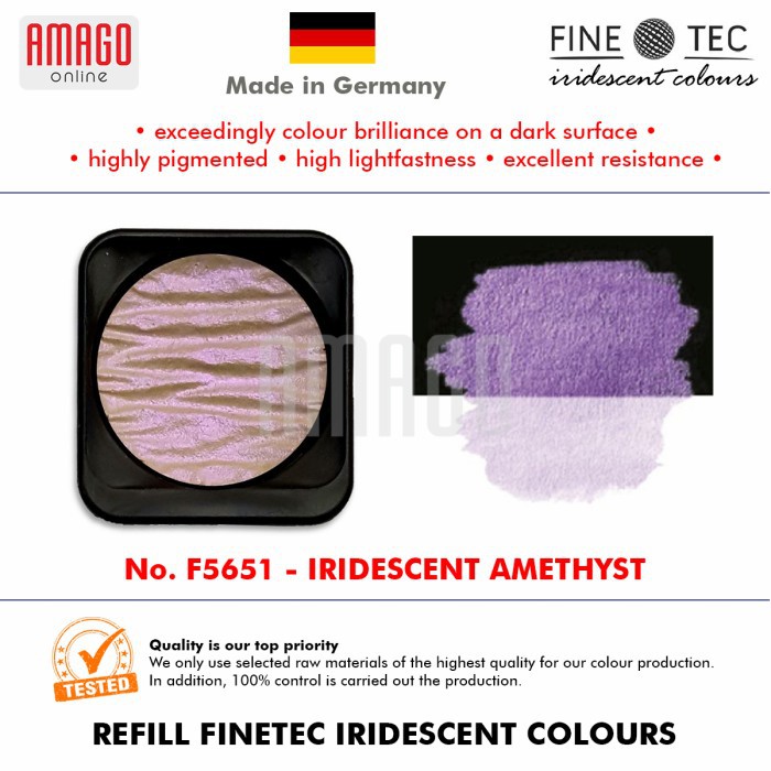 FINETEC - Iridescent Watercolour - F5651 Amethyst - 30mm