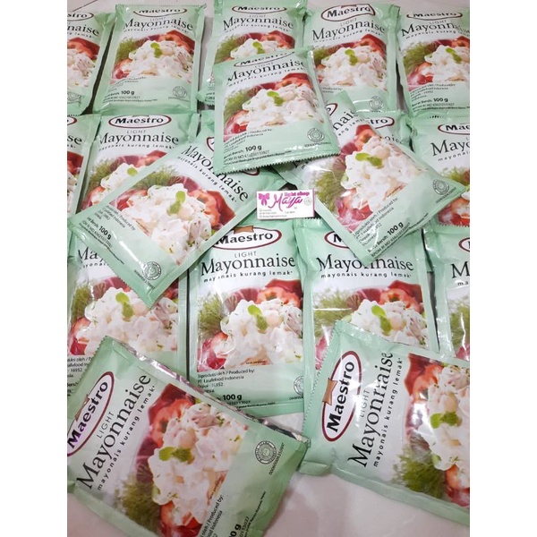 Mayones maestro 100gr mayonnaise plain topping mayonais mentai sushi bento takoyaki salad dressing