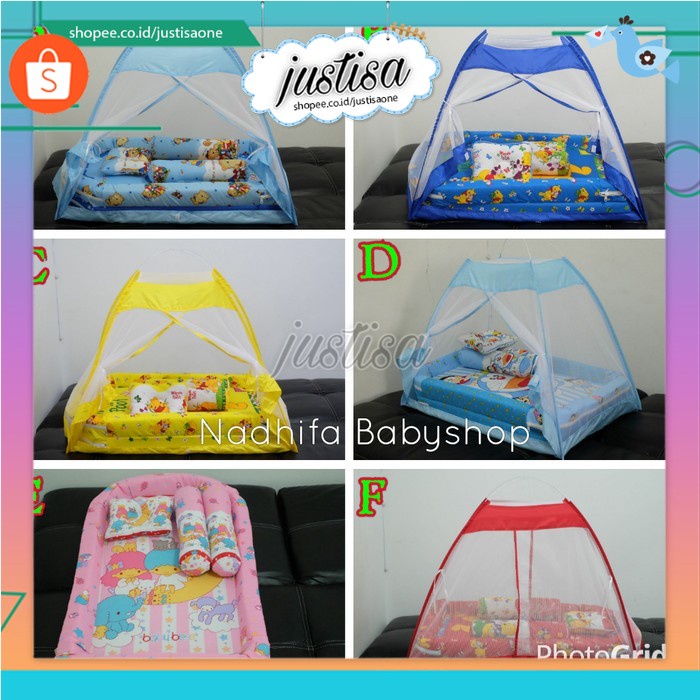 Promo !! BABY BESS- KASUR BAYI+KELAMBU MUDA TENDA BAYI KASUR BAYI MURAH