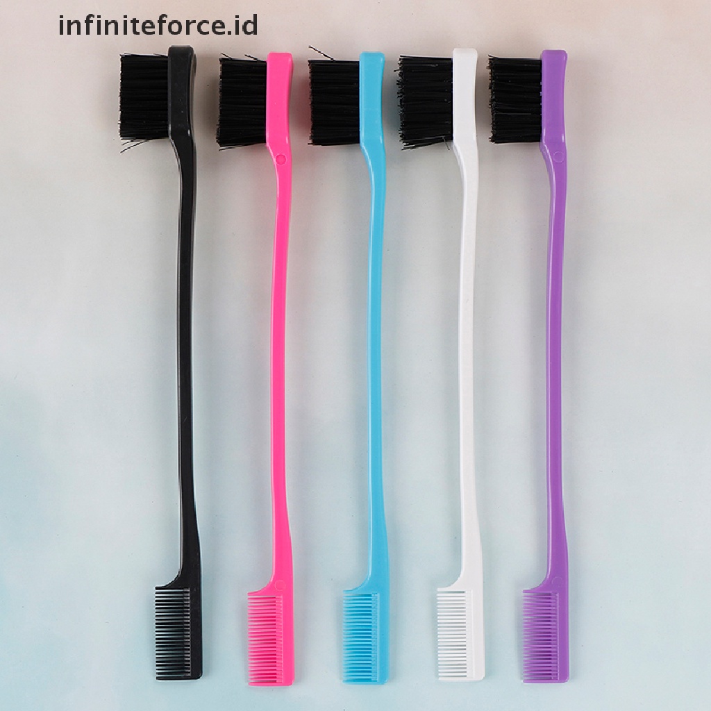 Infiniteforce.id Sisir brush Dua Sisi Aplikator gel Rambut Wanita