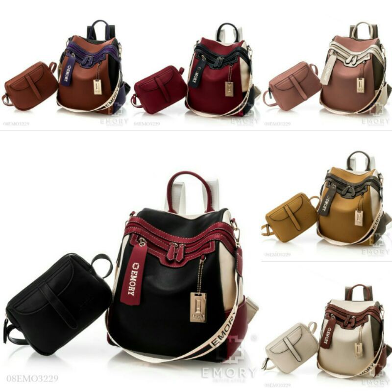 RESTOCKKKBackpack EMORY Berlyana 08EMO3229 (bdg) ORIGINAL