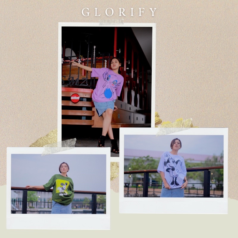 VOL 9 | Tshirt Zara Bershka Pnb Disney Kaos Oversize Atasan Bigsize Premium Import Original