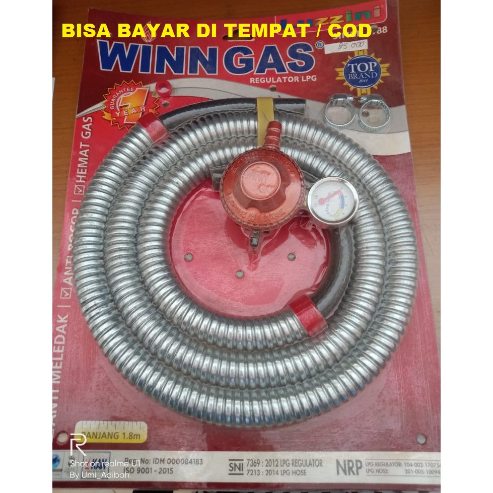 Selang Paket Wing Gas / Regulator & Penghemat Gas / Luzzini / Regulator LPG